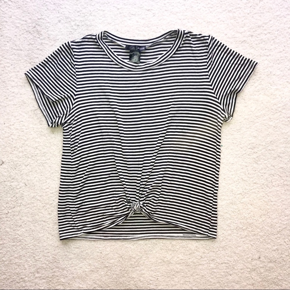 Aqua Knot Front Top